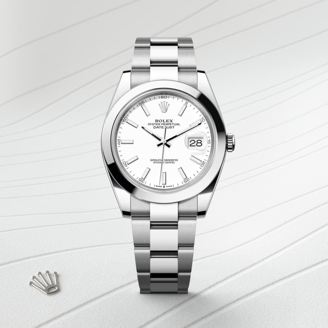 Rolex Datejust 41 Oyster, 41 mm, Edelstahl Oystersteel M126300-0005