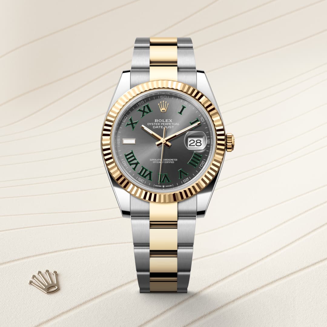 Rolex Datejust 41 Oyster, 41 mm, Edelstahl Oystersteel und Gelbgold M126333-0019
