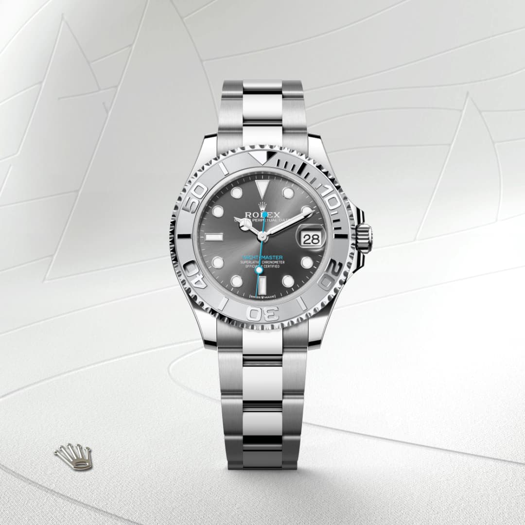 Rolex Yacht-Master 37 Oyster, 37 mm, Edelstahl Oystersteel und Platin M268622-0002