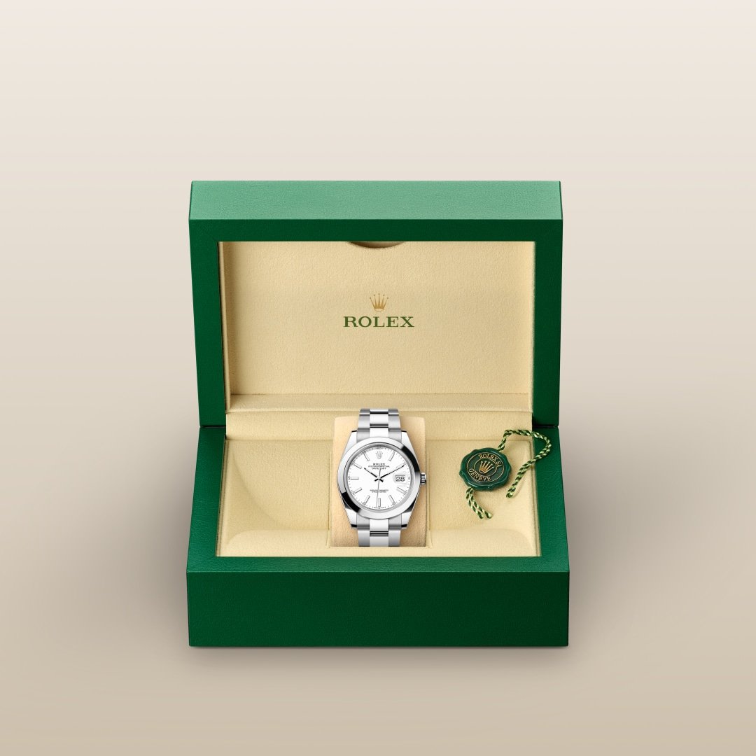 Rolex Datejust 41 Oyster, 41 mm, Edelstahl Oystersteel M126300-0005