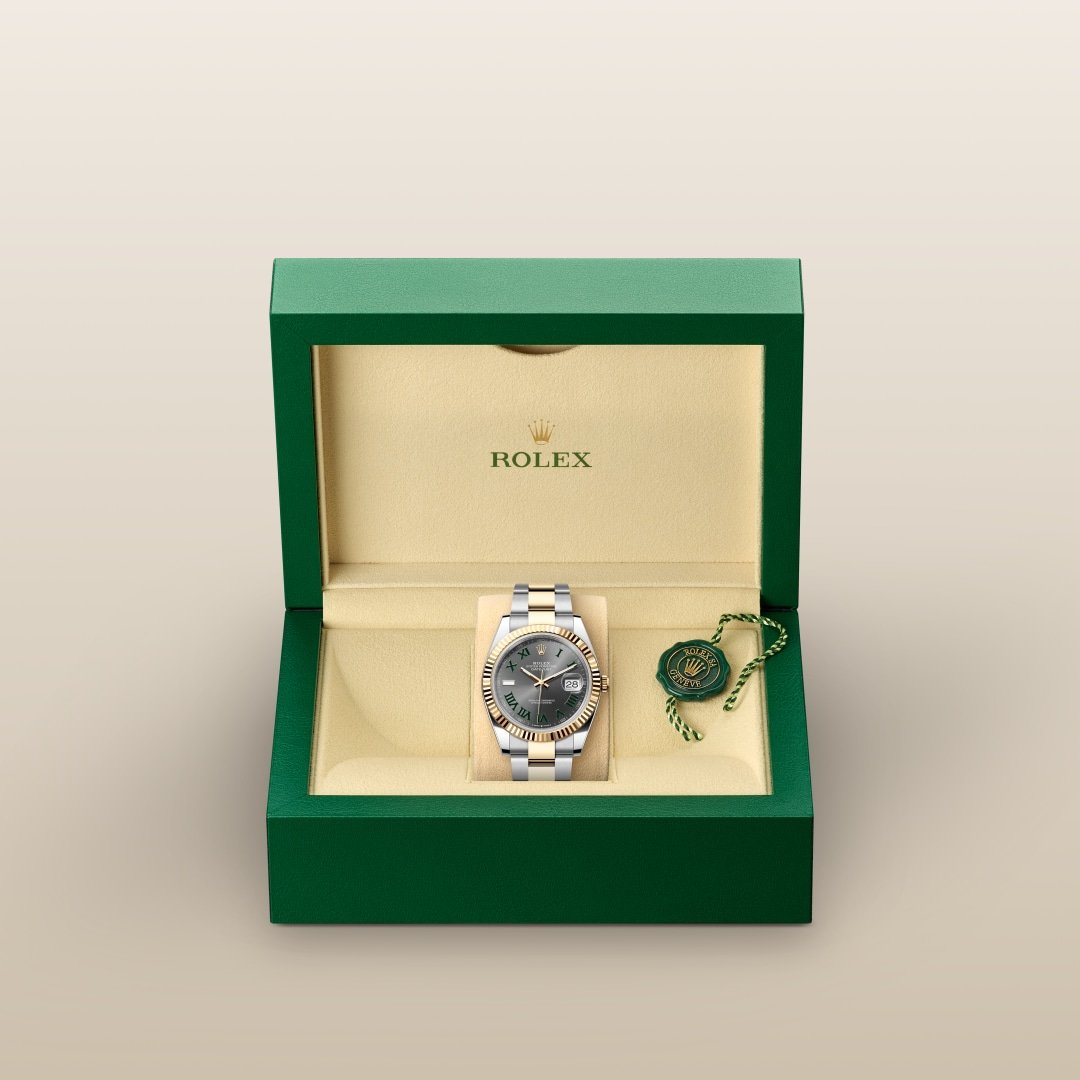 Rolex Datejust 41 Oyster, 41 mm, Edelstahl Oystersteel und Gelbgold M126333-0019