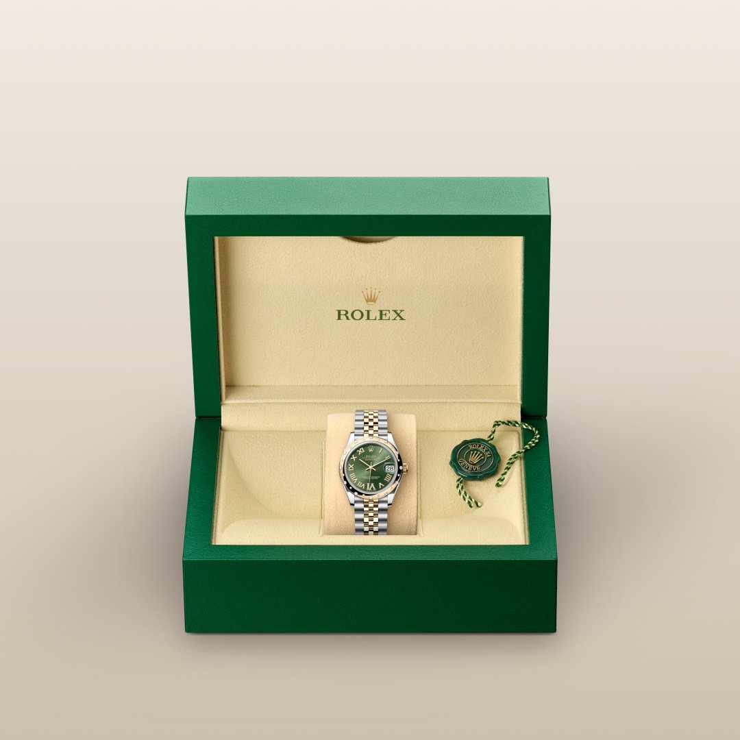 Rolex Datejust 31 Oyster, 31 mm, Oystersteel, yellow gold and diamonds M278343RBR-0016