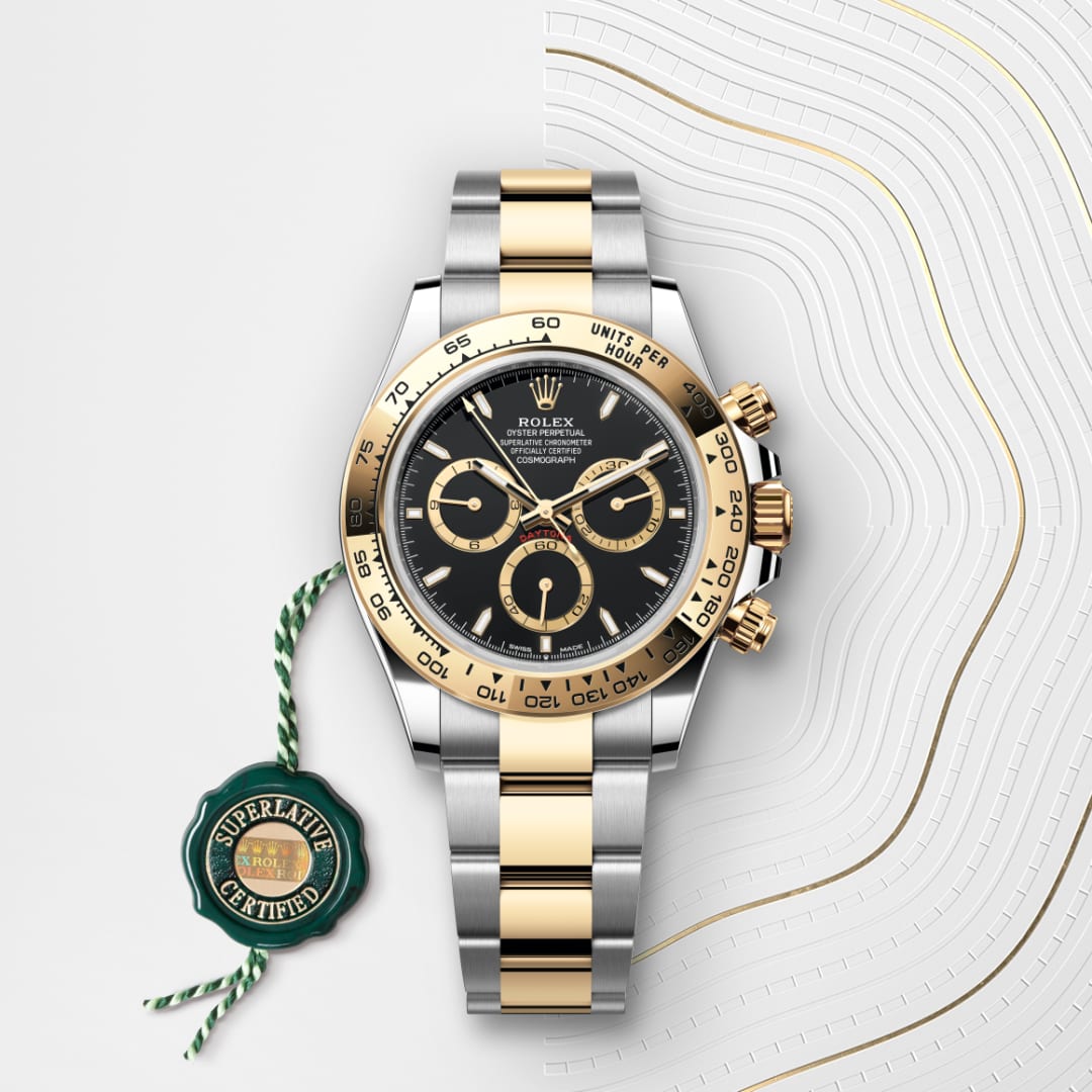 Rolex Cosmograph Daytona Oyster, 40 mm, Edelstahl Oystersteel und Gelbgold M126503-0003