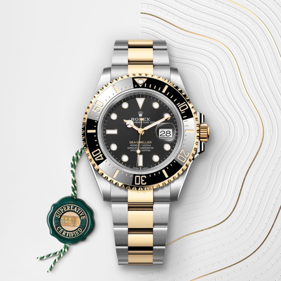 Rolex Sea-Dweller Oyster, 43 mm, Edelstahl Oystersteel und Gelbgold M126603-0001