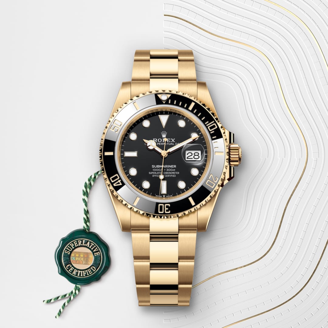 Rolex Submariner Date Oyster, 41 mm, Gelbgold M126618LN-0002