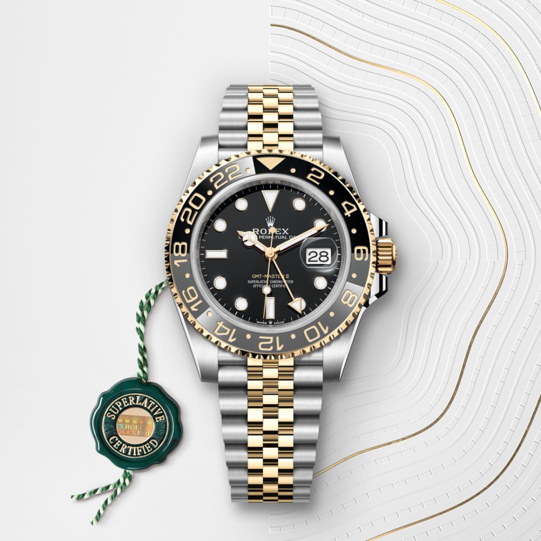 Rolex GMT-Master II Oyster, 40 mm, Oystersteel and yellow gold M126713GRNR-0001