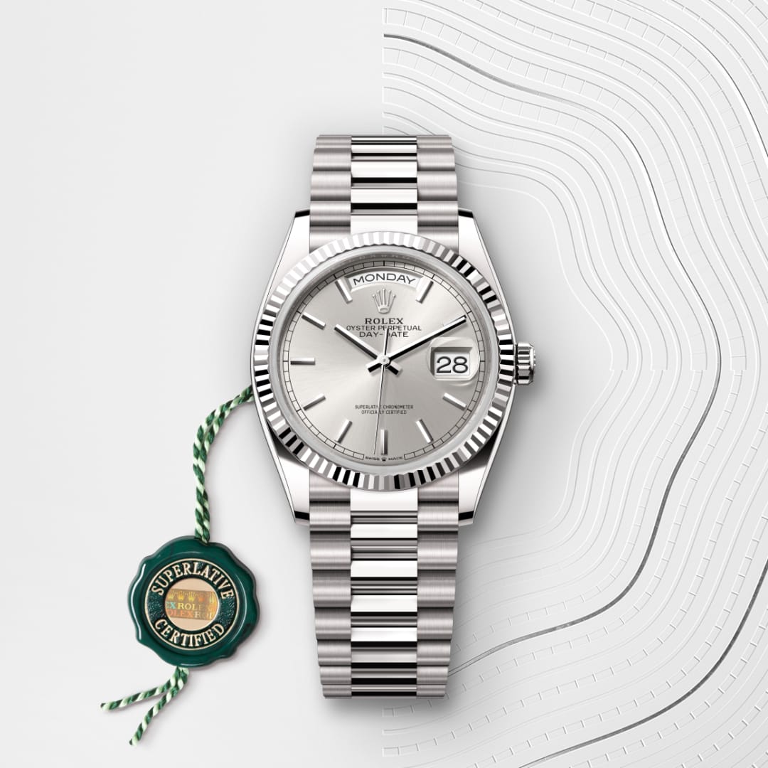 Rolex Day-Date 36 Oyster, 36 mm, white gold M128239-0005