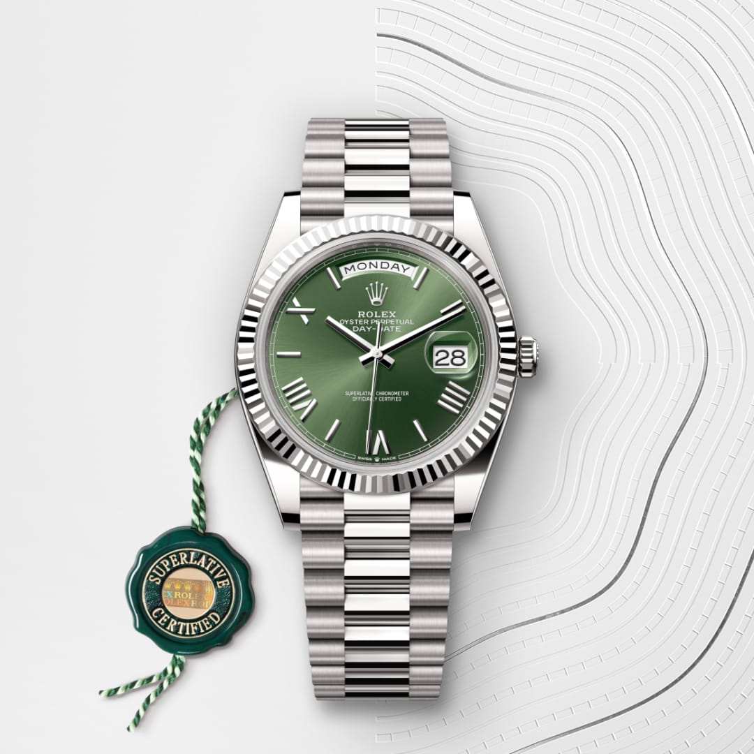 Rolex Day-Date 40 Oyster, 40 mm, Weißgold M228239-0033