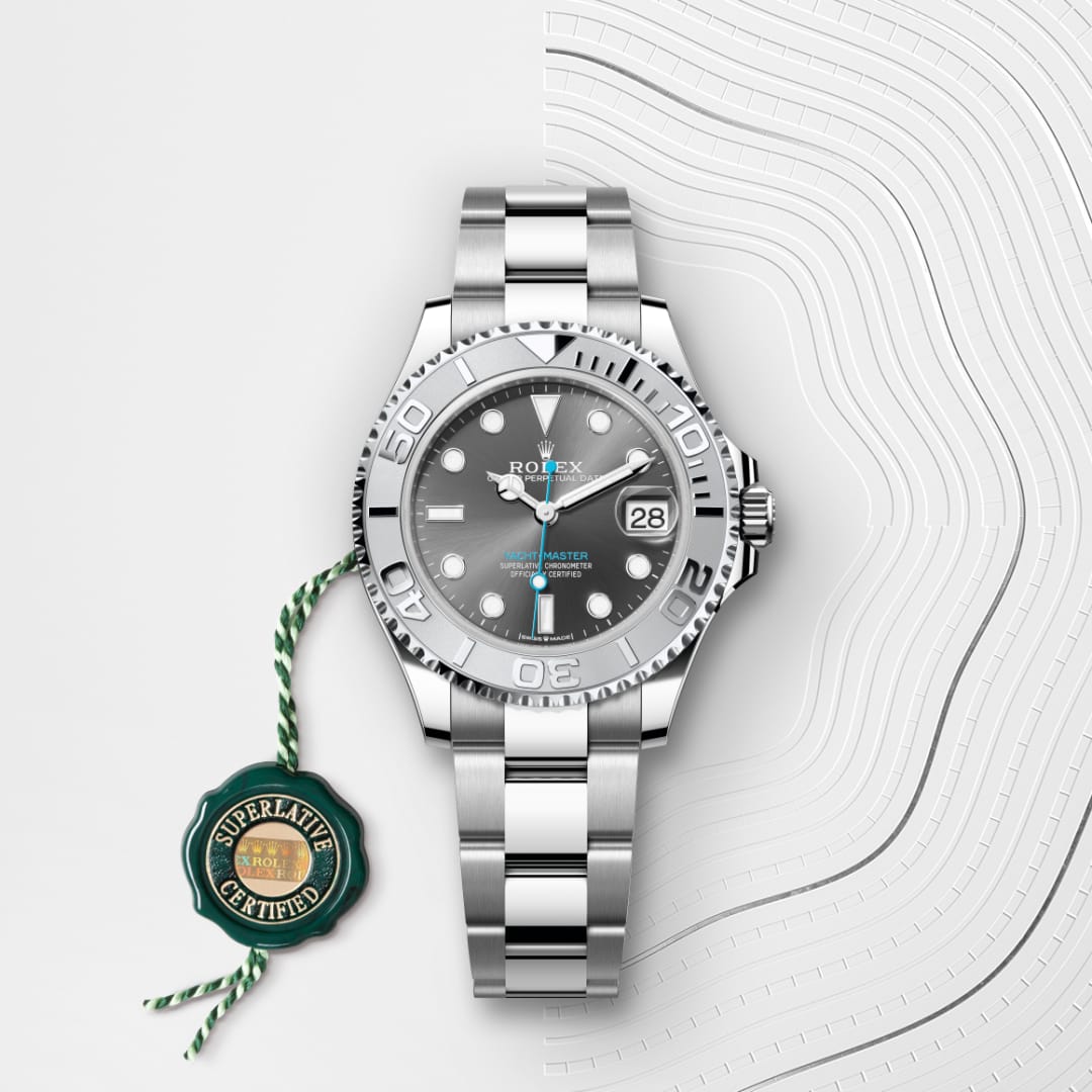 Rolex Yacht-Master 37 Oyster, 37 mm, Edelstahl Oystersteel und Platin M268622-0002