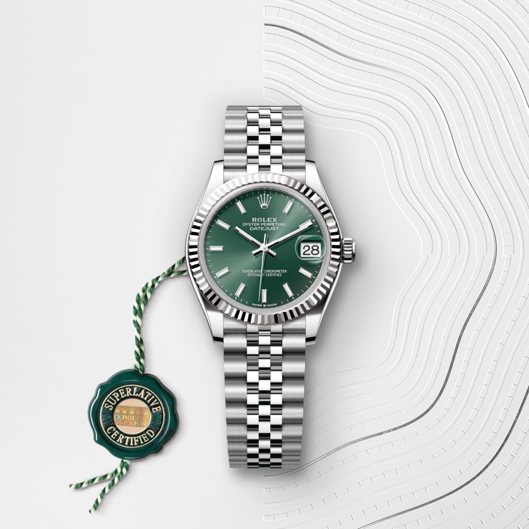 Rolex Datejust 31 Oyster, 31 mm, Oystersteel and white gold M278274-0018