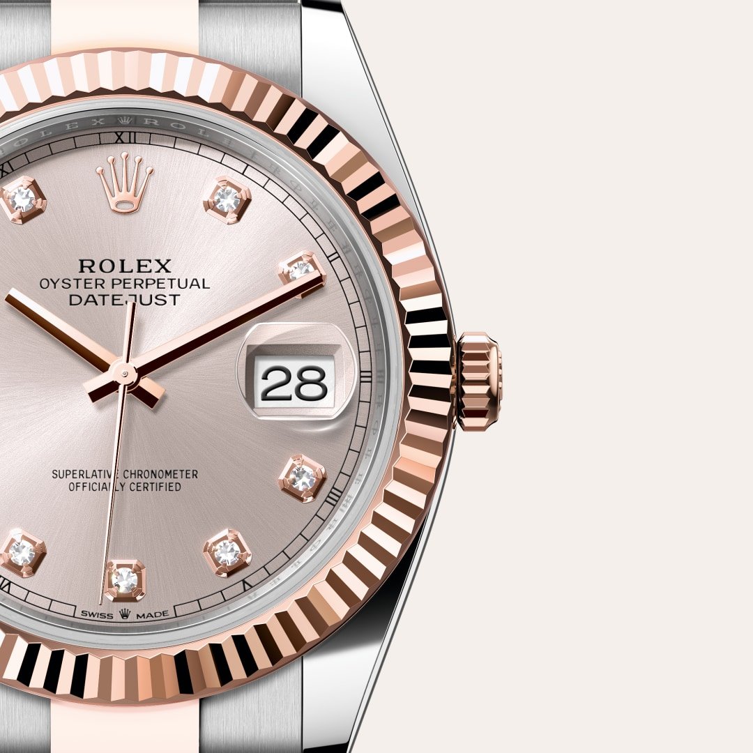 Rolex Datejust 41 Oyster, 41 mm, Edelstahl Oystersteel und Everose-Gold M126331-0007