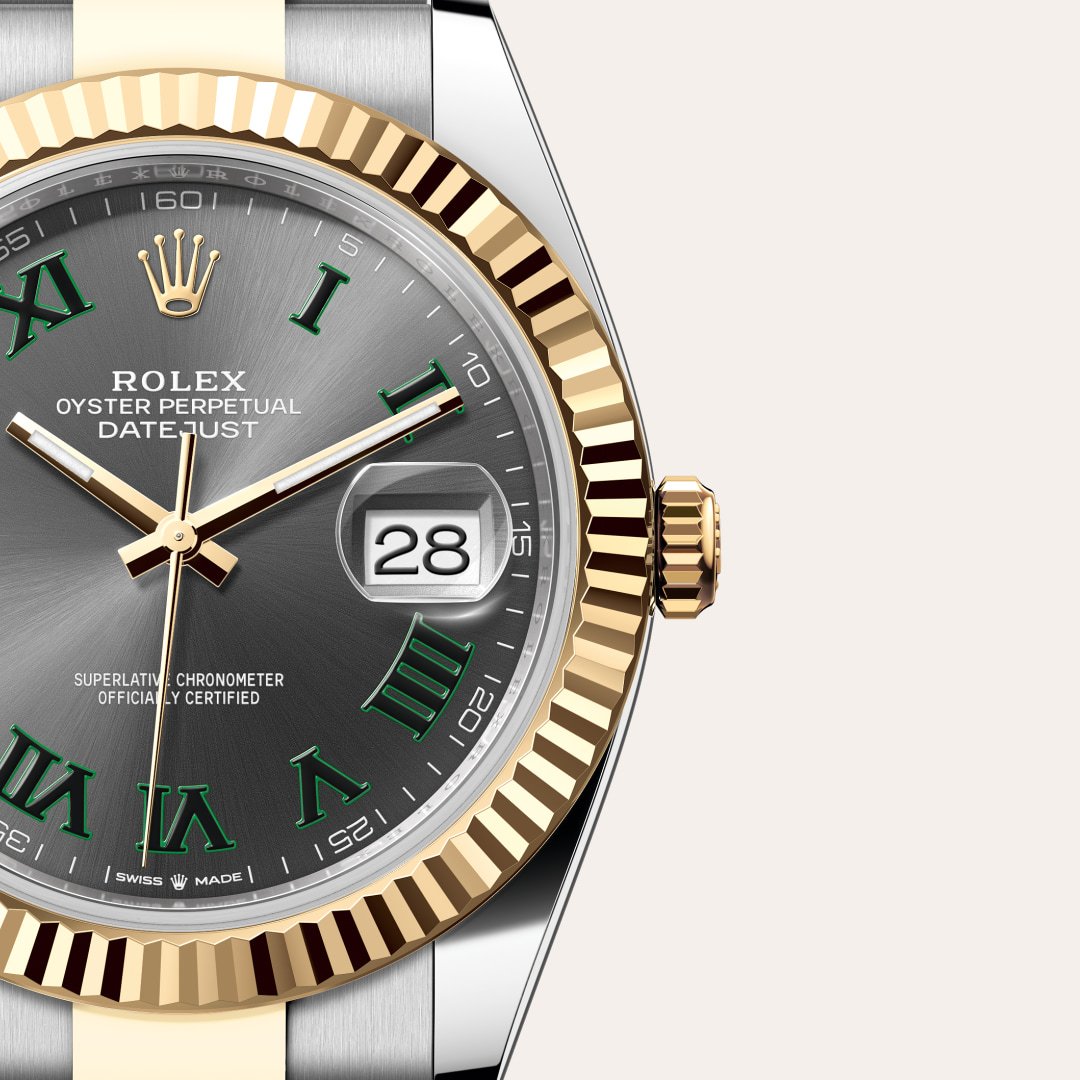 Rolex Datejust 41 Oyster, 41 mm, Edelstahl Oystersteel und Gelbgold M126333-0019