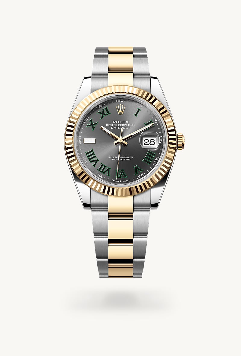 Rolex Datejust 41 Oyster, 41 mm, Edelstahl Oystersteel und Gelbgold M126333-0019
