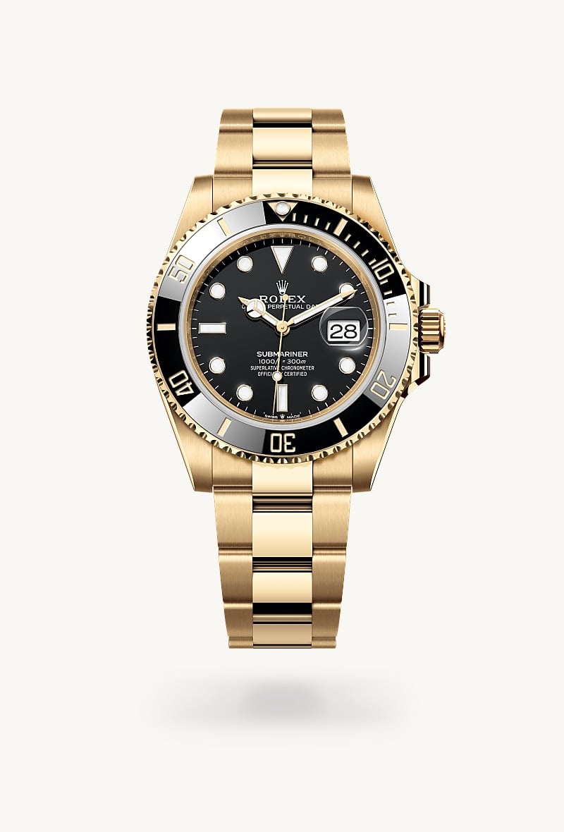 Rolex Submariner Date Oyster, 41 mm, Gelbgold M126618LN-0002