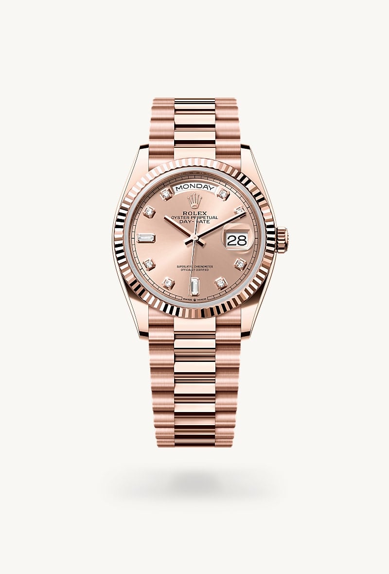 Rolex Day-Date 36 Oyster, 36 mm, Everose gold M128235-0009