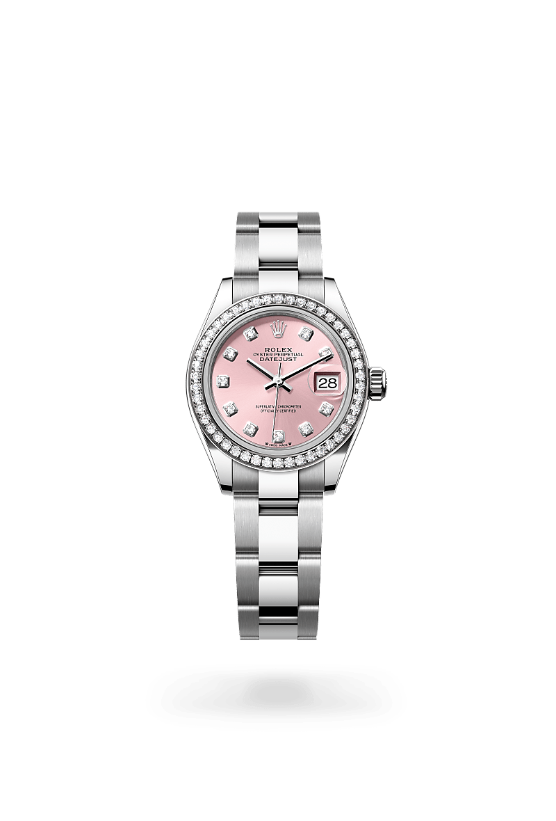 Rolex Lady-Datejust Oyster, 28 mm, Oystersteel, white gold and diamonds m279384rbr-0004