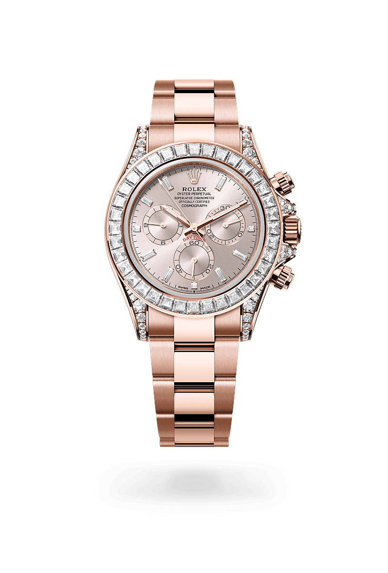 Rolex Cosmograph Daytona Oyster, 40 mm, Everose-Gold mit Diamanten m126595tbr-0001