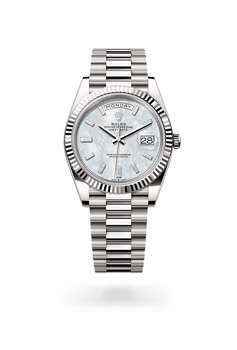 Rolex Day-Date 40 Oyster, 40 mm, Weißgold M228239-0078