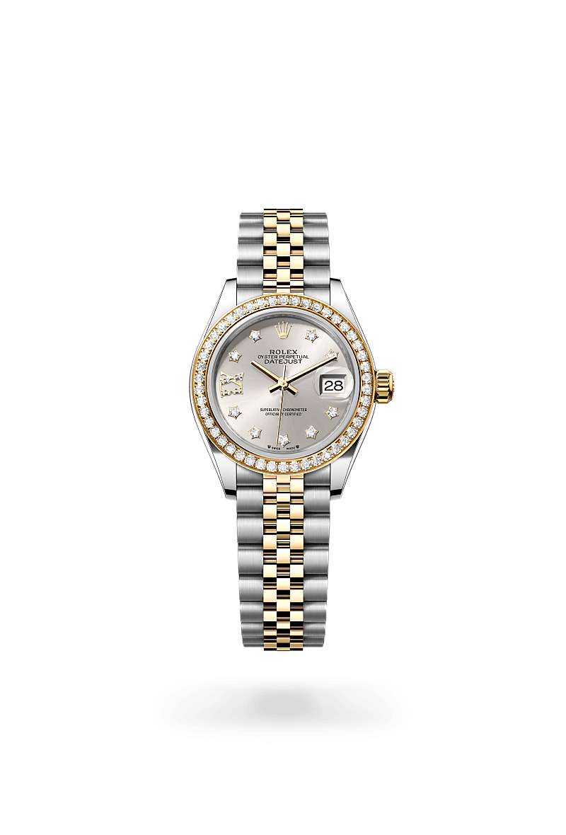 Rolex Lady-Datejust Oyster, 28 mm, Oystersteel, yellow gold and diamonds m279383rbr-0003