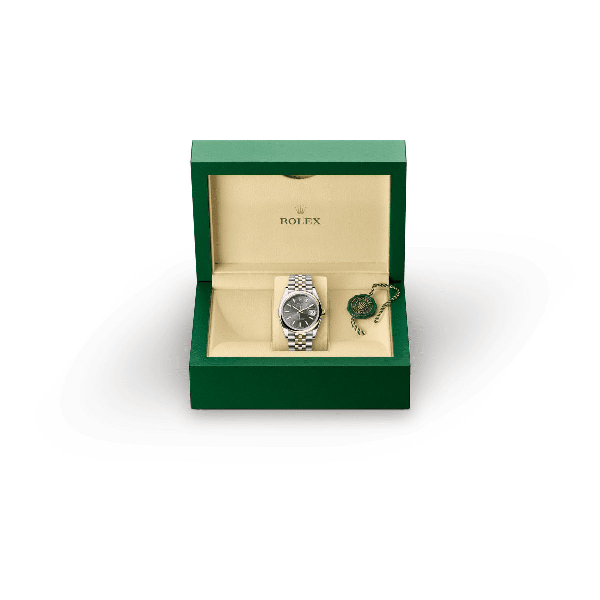 Rolex Datejust 36 Oyster, 36 mm, Edelstahl Oystersteel und Everose-Gold M126201-0013