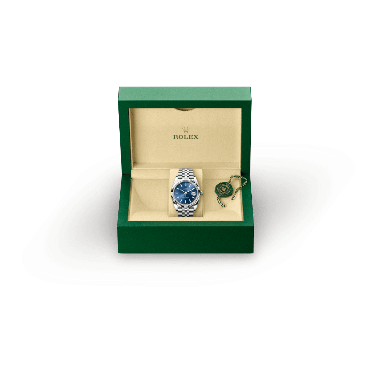 Rolex Datejust 41 Oyster, 41 mm, Edelstahl Oystersteel und Weißgold M126334-0002